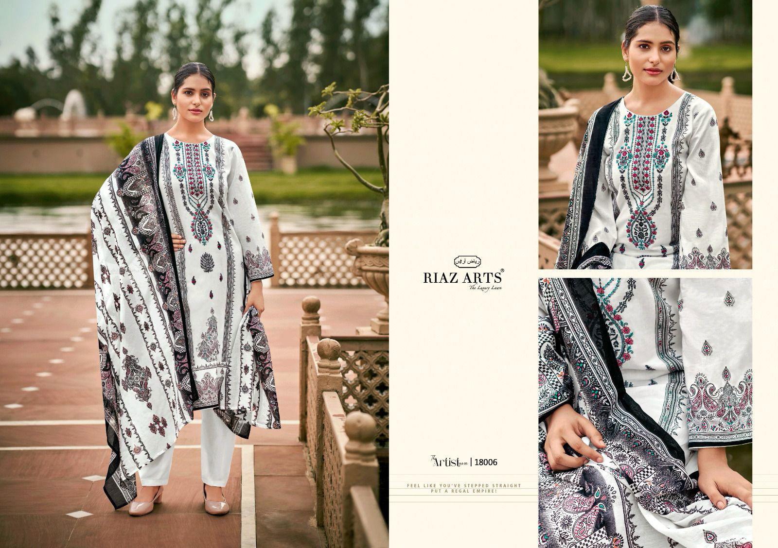 Arts The Artist Vol 5  by Riaz Digital Printed Dress Material Collection